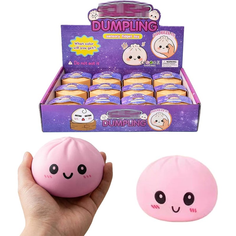 Dumpling Squishies, 2026 Squishies Dumpling Mystery Box Advent Calendar,Glitter Dumpling Squishy Box,Random Surprise Squishies Toys, Stress Relief Sensory Fidget Anxiety Relief Hand Relax (A) - Image 2