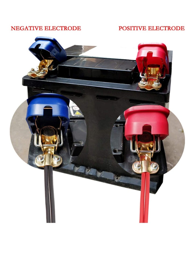 KASTWAVE Quick Release 12V Battery Terminals Clamps Connectors, 2 Pcs Battery Terminals Clamps Connectors Quick Disconnect Terminals for Car Caravan Motorhome (Red and Blue) - Image 3