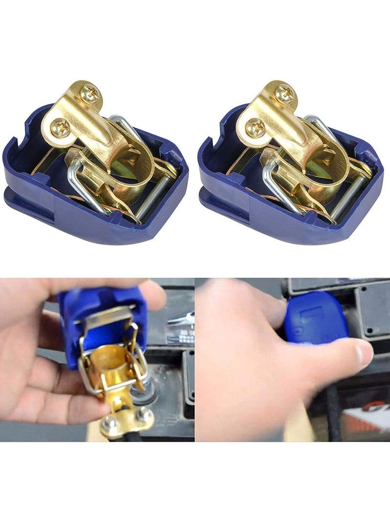 KASTWAVE Quick Release 12V Battery Terminals Clamps Connectors, 2 Pcs Battery Terminals Clamps Connectors Quick Disconnect Terminals for Car Caravan Motorhome (Red and Blue) - Image 4
