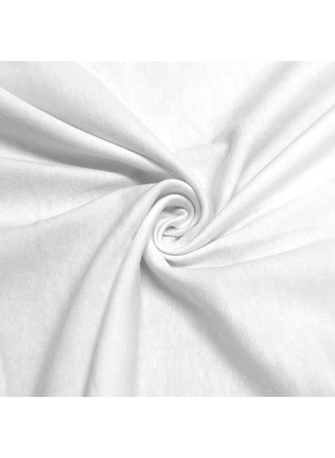American Baby Company 15" x 33" Fitted Bassinet Sheet, 100% Natural Cotton Jersey Knit, White, Soft Breathable, for Boys and Girls, Pack of 2  - Image 4