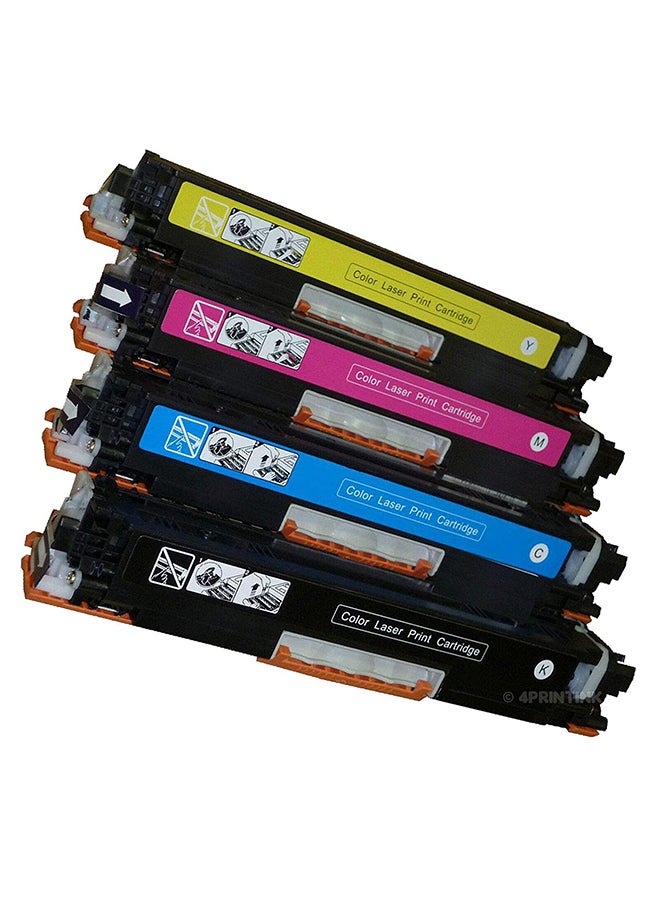 HP مجموعة خرطوشة حبر أصلية 125A لطابعة ليزر جيت من 4 قطع متعدد الألوان - Image 3