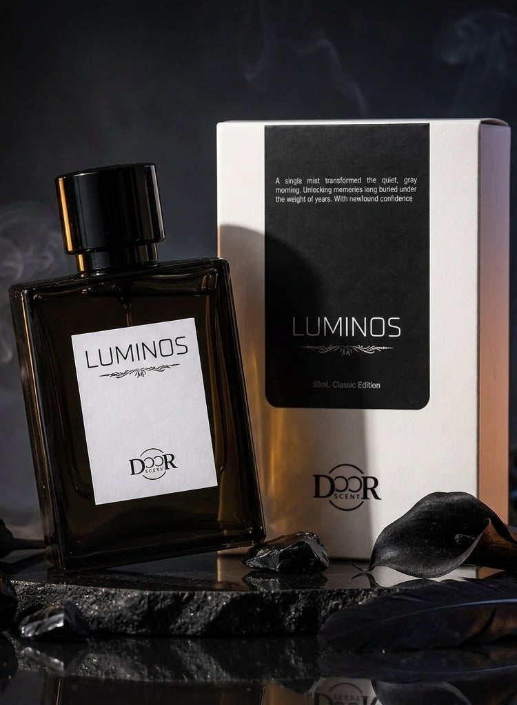 Doorscent Luminos Unisex Eau de Parfum 50ml | Fresh Floral Musk Perfume for Men & Women | Green Apple, Jasmine, Rose, White Musk & Amber - Image 3