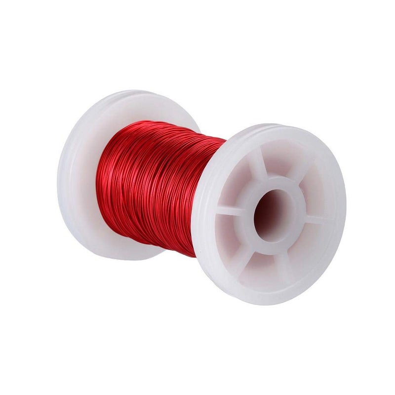 BNTECHGO 28 AWG Magnet Wire - Enameled Copper Wire - Enameled Magnet Winding Wire - 2 oz - 0.0122" Diameter 1 Spool Coil Red Temperature Rating 155â„ƒ Widely Used for Transformers Inductors - Image 1