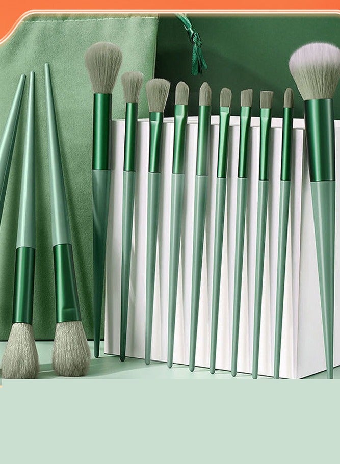 INSENSE 13-piece makeup brush set, soft-bristled loose powder, highlighter, foundation, blush brush, eyeshadow brush, complete set of beauty tools - Image 2