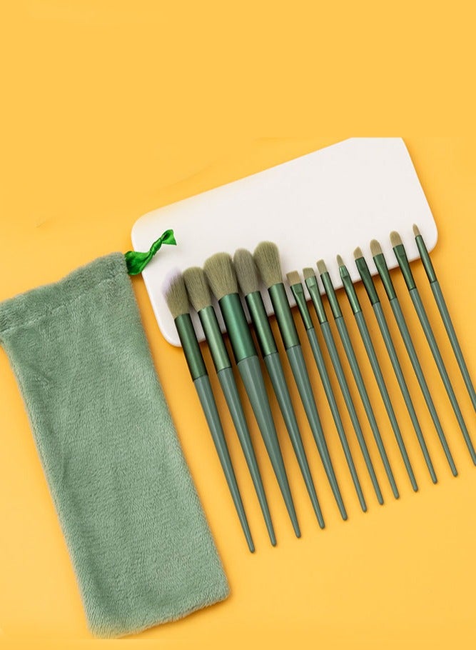 INSENSE 13-piece makeup brush set, soft-bristled loose powder, highlighter, foundation, blush brush, eyeshadow brush, complete set of beauty tools - Image 3