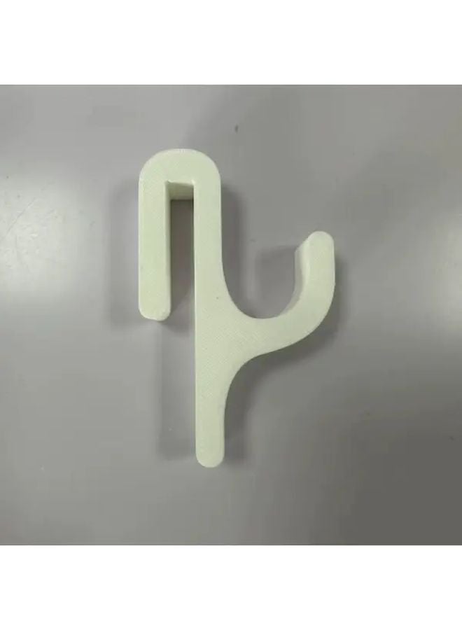 White Shower Door Hooks No Drill Easy Mount For Towels Robes Bathrobes - Image 1