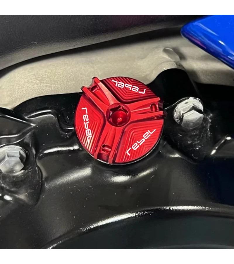 For Honda Rebel CMX 300 500 1100 Motorcycle Accessories CNC Aluminum Red Engine Oil Cap Bolt Oil Filler Protection - Image 5