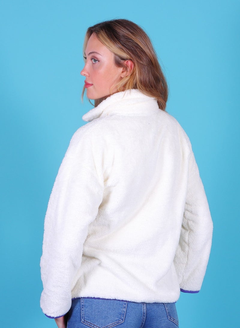 Biggdesign Women's Fleece Jacket, Full Zip Up, Flexible, Modern Fit, Lightweight, Breathable, Insulated Women’s Polar Fleece, Mid-Layer Insulation Jacket, Outdoor and Daily Use, Size S  - Image 2