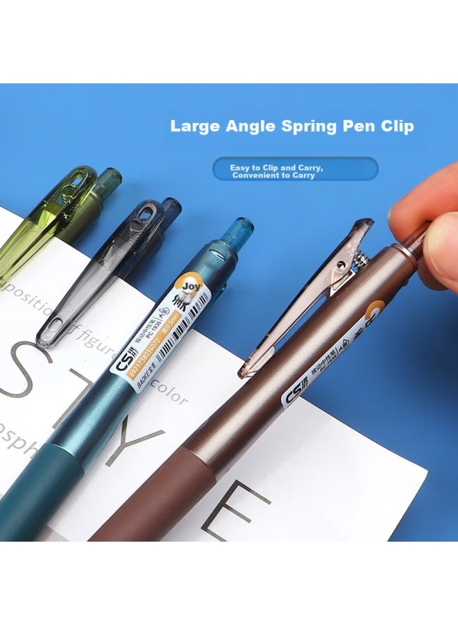 Baoke (Baoke) Pc1936 Melody Click Neutral Pen 0.5Mm Cs Conical Tip Water Pen Signature Pen Pen Holder Green Writing Black 6Pcs/Box - Image 2