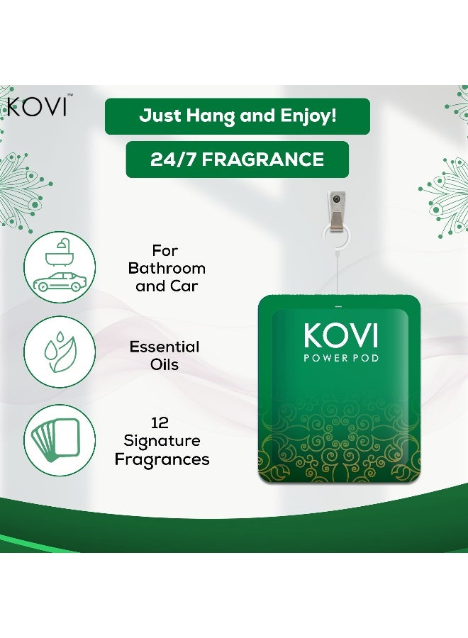 Kovi بود عطر الهواء لقوة العطر للحمام والسيارة، عود ليان، معزّز بالزيوت الأساسية، روائح تدوم طويلاً، 10 جرام - Image 2