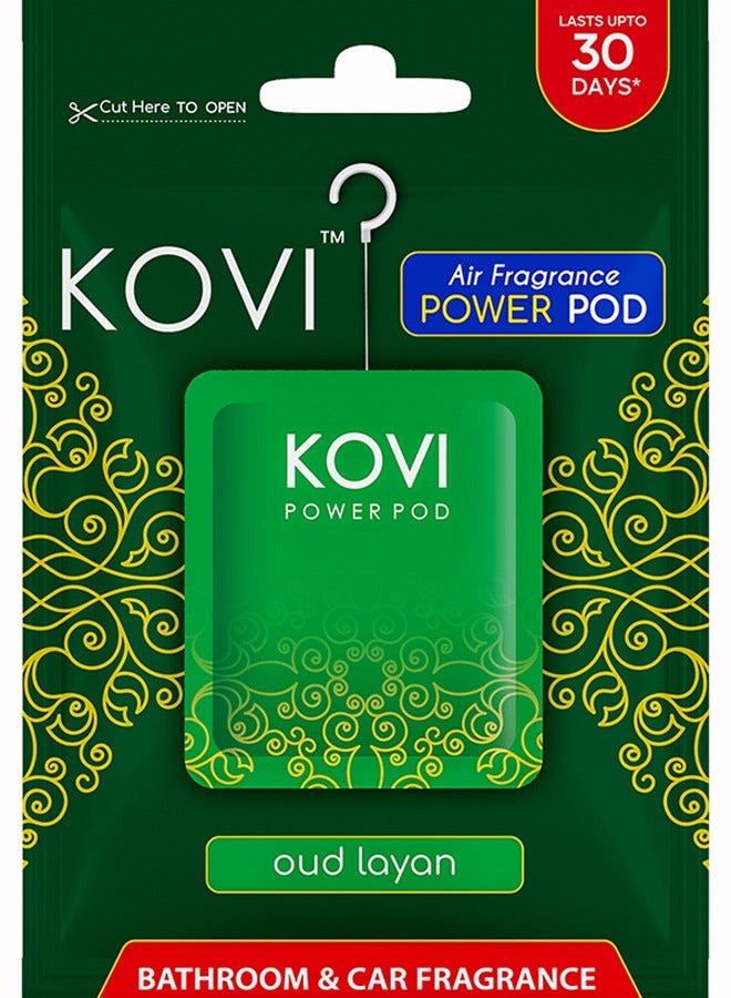 Kovi بود عطر الهواء لقوة العطر للحمام والسيارة، عود ليان، معزّز بالزيوت الأساسية، روائح تدوم طويلاً، 10 جرام - Image 1