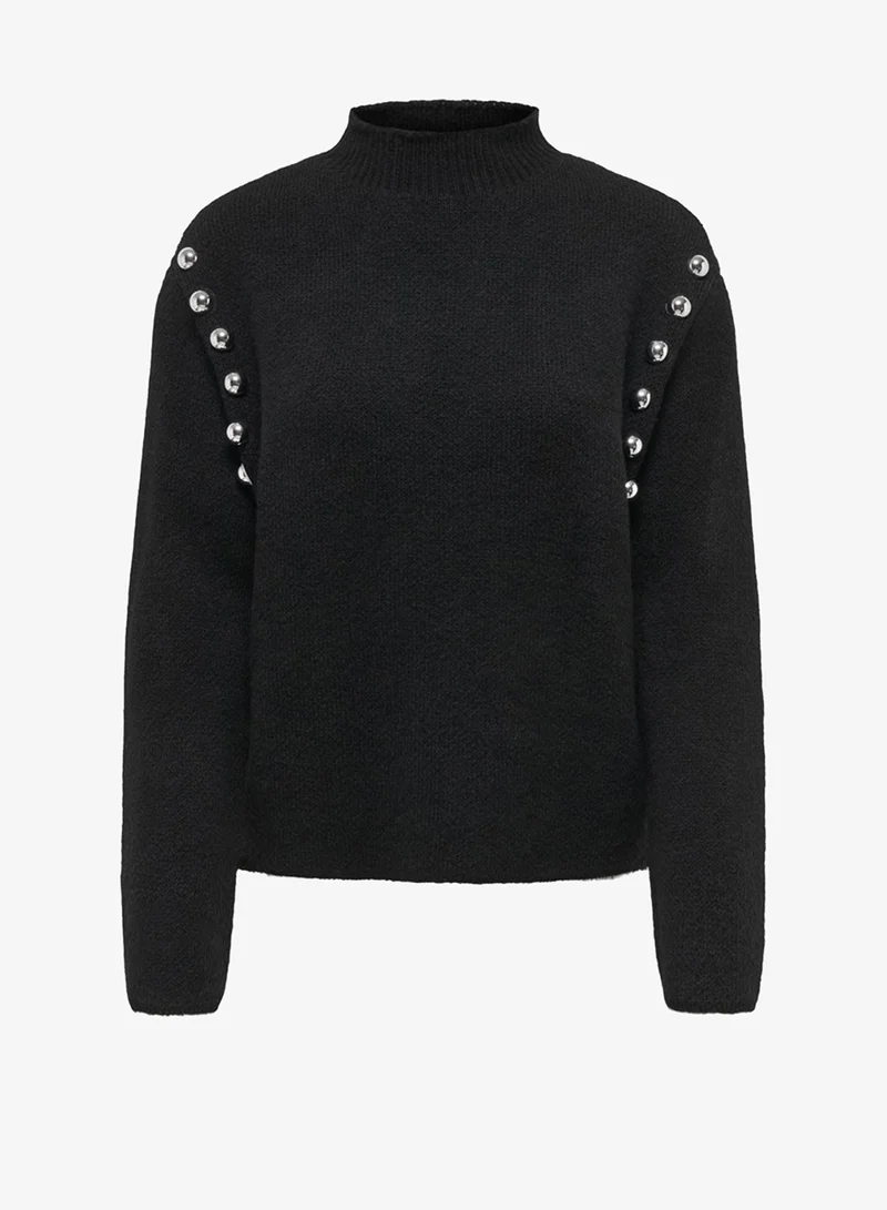Only  Long Sleeve High Neck Sweater for Women | Best Price UAE