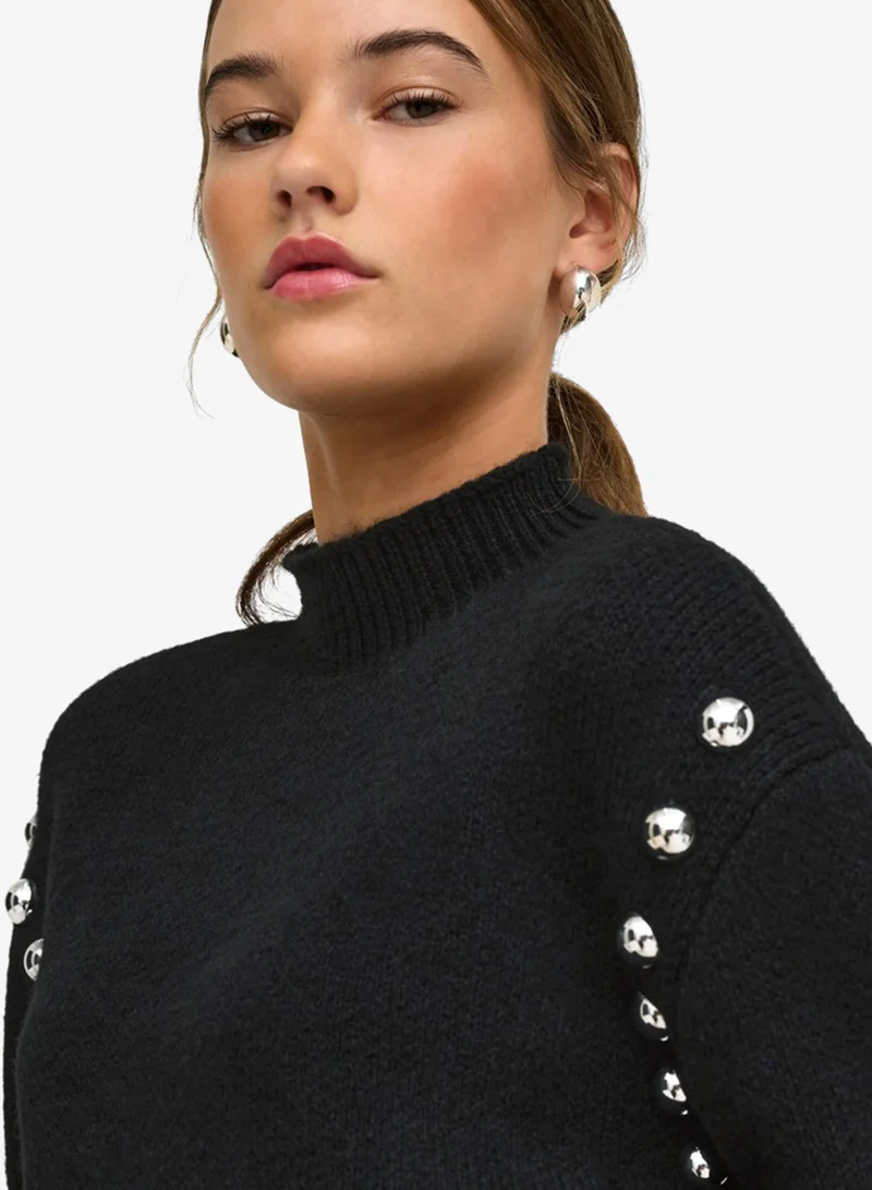 Only  Long Sleeve High Neck Sweater for Women | Best Price UAE