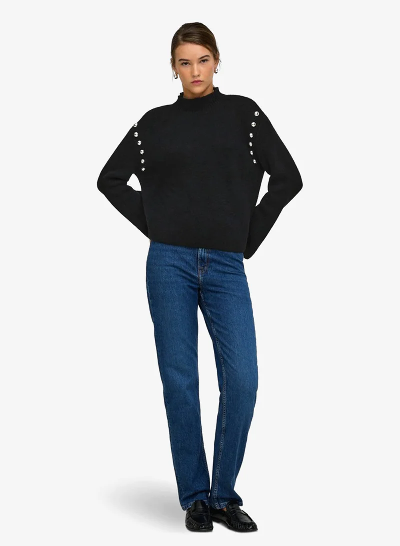 Only  Long Sleeve High Neck Sweater for Women | Best Price UAE