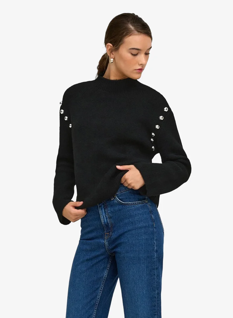 اونلي Long Sleeve High Neck Sweater