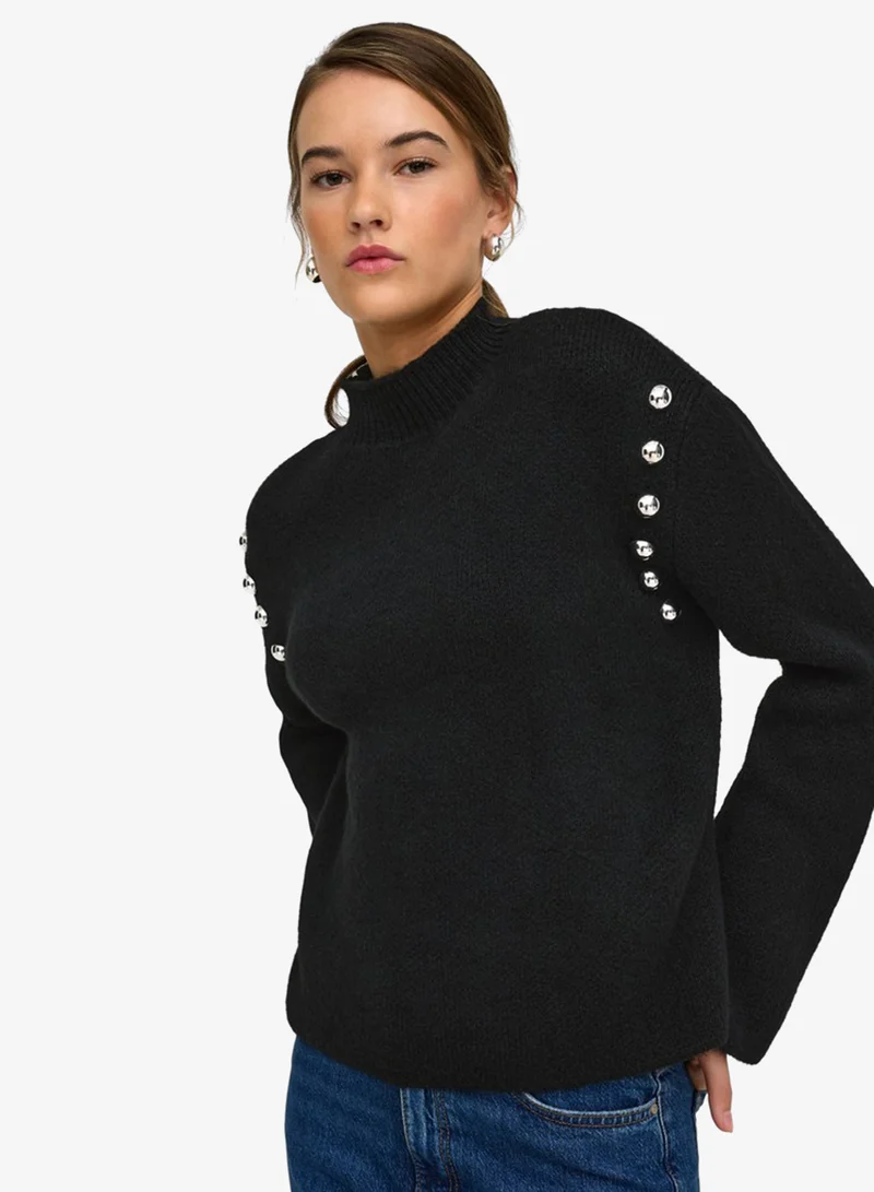 Only  Long Sleeve High Neck Sweater for Women | Best Price UAE