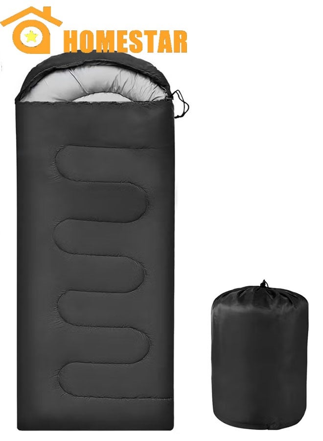HOMESTAR Camping Sleeping Bag, Portable Waterproof Sleeping Bag for Adults, Kids, 4 Seasons Winter, Fall, Spring, Summer, Backpacking Hiking, Camping, Mountaineering, Indoor, Outdoor Use - Image 1