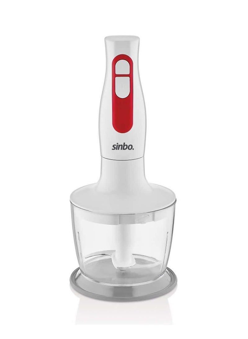 Sinbo 4-in-1 Hand Blender Set – Powerful 600W Motor, Adjustable Speed, Stainless Steel Blades, Chopper, Mixer & Blender, Ice Crusher, Smoothie & Milkshake Maker, Easy Clean, Large Capacity – SHB-3100S - Image 2