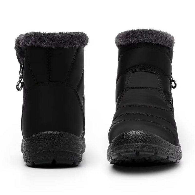 Cheval Winter Snow Zip Up Boots for Women, Fur Lined Warm Ankle Booties, Outdoor Anti-slip Waterproof Comfortable Short Boot, Botas De Invierno Para Mujert - Image 5