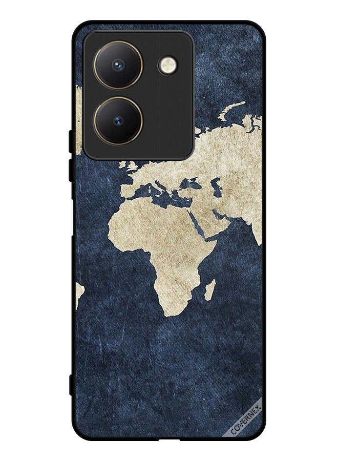 Covernex Protective Case Cover For vivo Y27s Map On Jeans Pattern - Image 1