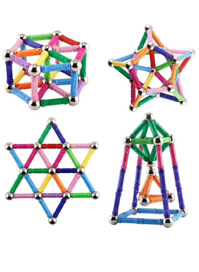 Magnetic Building Blocks For Kids, Educational Sticks And Balls, Activity Toys For Toddlers, Educational Magnetic Building Blocks, Kids Toys For 3+ Year Old Gifts (42Pieces)  - Image 1
