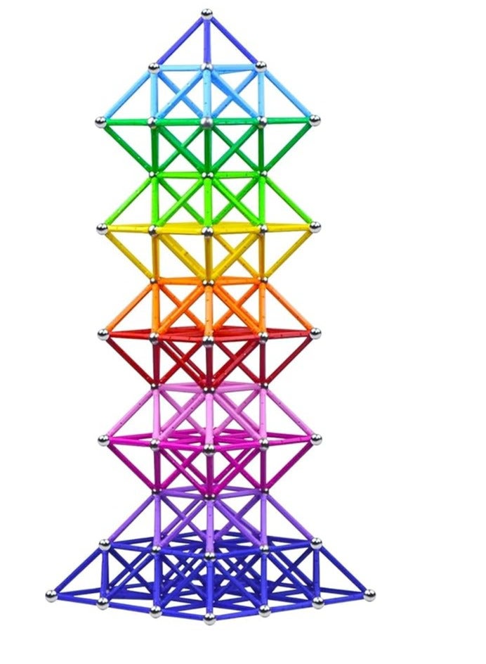 Magnetic Building Blocks For Kids, Educational Sticks And Balls, Activity Toys For Toddlers, Educational Magnetic Building Blocks, Kids Toys For 3+ Year Old Gifts (42Pieces)  - Image 2
