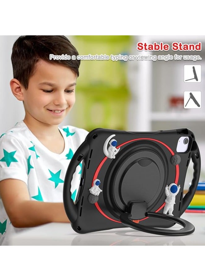 عام حافظة للأطفال لجهاز iPad Air 5/4 (10.9 بوصة) 2022/2020، مصنوعة من السيليكون المقاوم للصدمات، متوافقة مع iPad Pro 11 (2018/2020/2021/2022)، مزودة بقاعدة دوارة 360 درجة، مقبض، وحزام قبضة. - Image 3