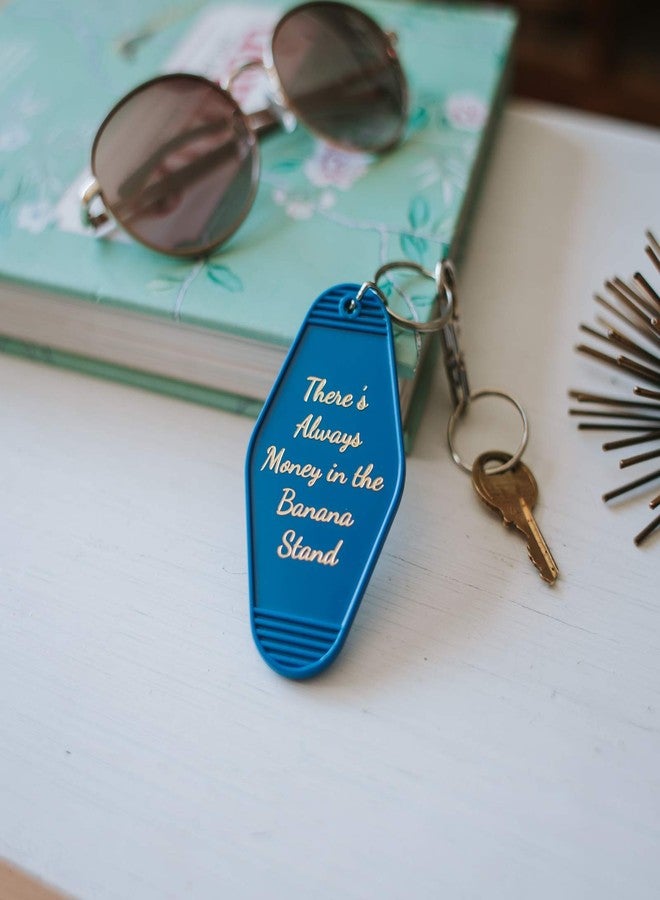 Chillkat Vintage Motel Hotel Keychain (Blue/Gold, Bluth's Frozen Banana Stand) - Image 4