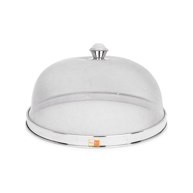 KCL KCL Multipurpose Food Grade Stainless Steel Mesh Dome Food Cover Dish Cover Dome Shape Cover for Covering Food Desserts Fruits Cake Vegetables Silver_Small  - Image 3