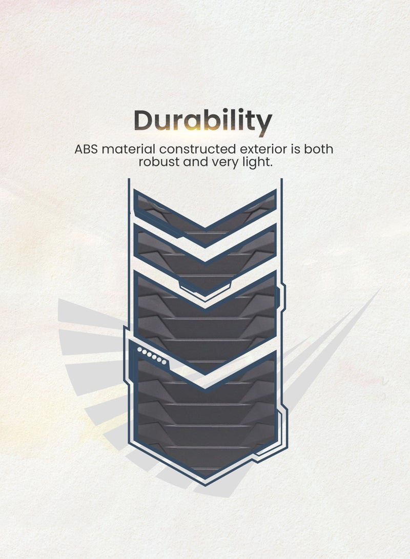 ستار لايف مجموعة حقائب سفر بعجلات من الجانب الصلب ABS مكونة من 3 قطع بعجلات دوارة مع قفل أرقام - Image 3