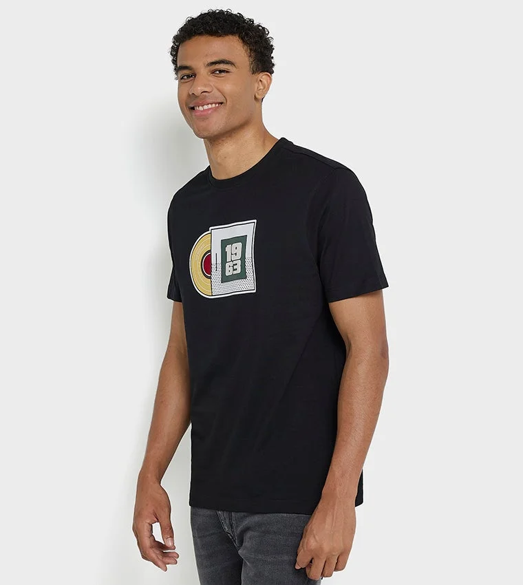 بين شيرمان Ben Sherman Men's Crew Neck Short Sleeve Printed T-Shirt