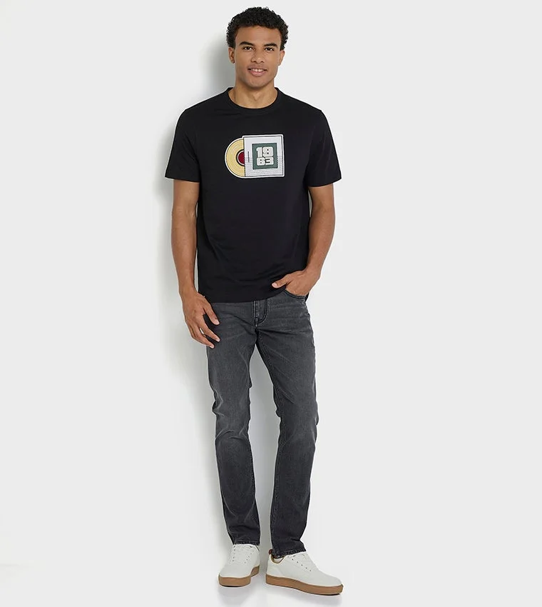 Ben Sherman  Ben Sherman Men's Crew Neck Short Sleeve Printed T-Shirt for Men | Best Price UAE