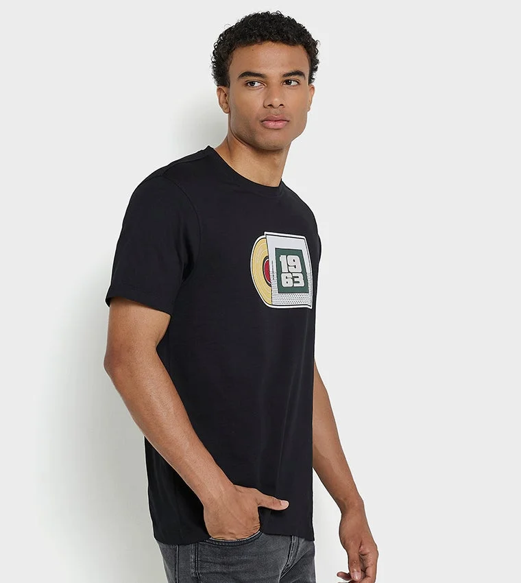Ben Sherman  Ben Sherman Men's Crew Neck Short Sleeve Printed T-Shirt for Men | Best Price UAE