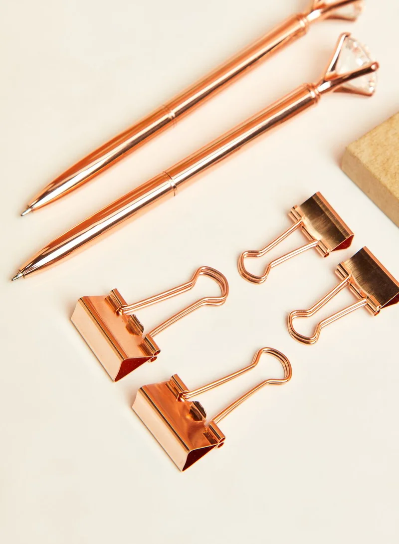 AURORA Premium Rose Gold Stationery Set