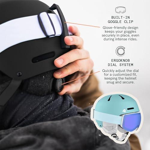 Retrospec Comstock Ski Helmet - Snowboard Helmet for Adults & Youth - Adjustable Fit Snow Helmet with Protective Shell and Breathable Vents for Men, Women, Boys & Girls - Image 5