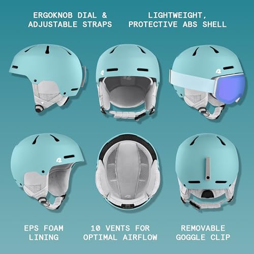 Retrospec Comstock Ski Helmet - Snowboard Helmet for Adults & Youth - Adjustable Fit Snow Helmet with Protective Shell and Breathable Vents for Men, Women, Boys & Girls - Image 3