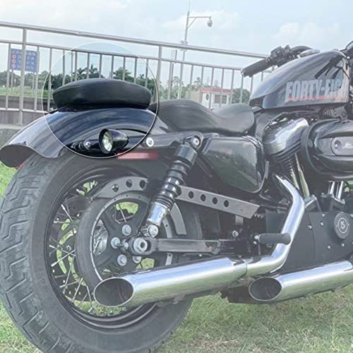 GYMARK Solo Rear Passenger Seat for Harley Davidson Sportster X48 XL883 XL1200 72 2004-2019 Motorcycle Accessories Leather Pillion Cushion Pad (Black-E) - Image 2