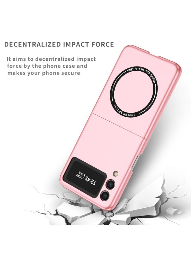 S-TOP Case For Samsung Galaxy Z Flip3 5G Magsafe Magnetic Folding PC Phone Case - Image 2