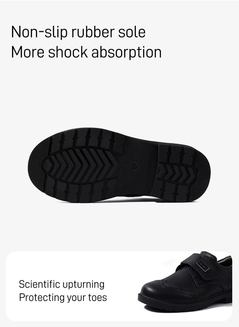 تارانيس حذاء تارانيس للأولاد خريفي من الجلد الأسود على الطراز البريطاني - Image 4