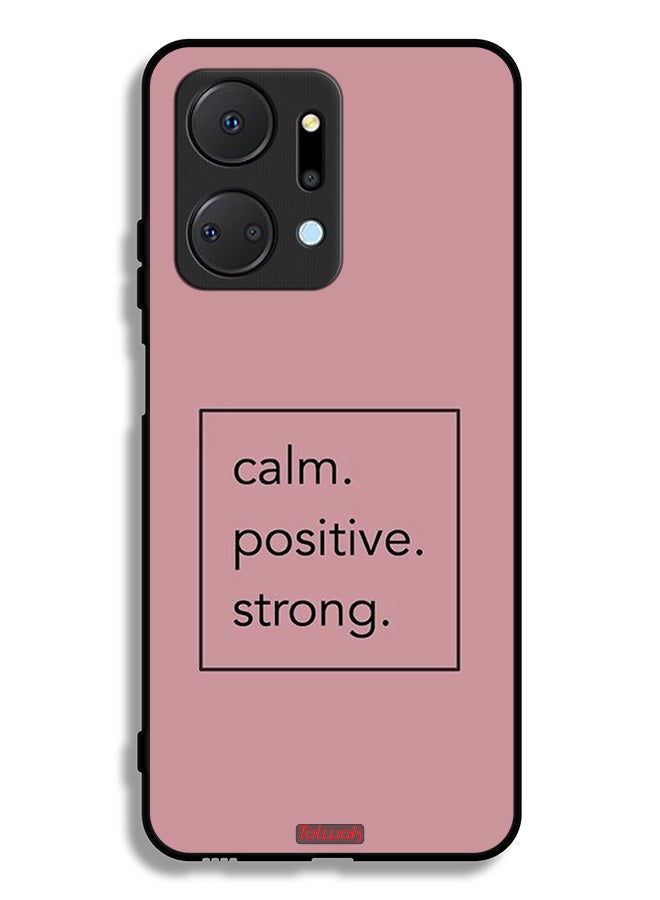 Tolwak Honor X7a Protective Case Cover Calm Positive Strong - Image 2