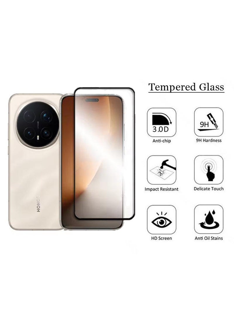 QIRG 1 قطعة واقي شاشة Honor Magic 8 Pro - واقي أمان شفاف عالي التغطية - Image 4