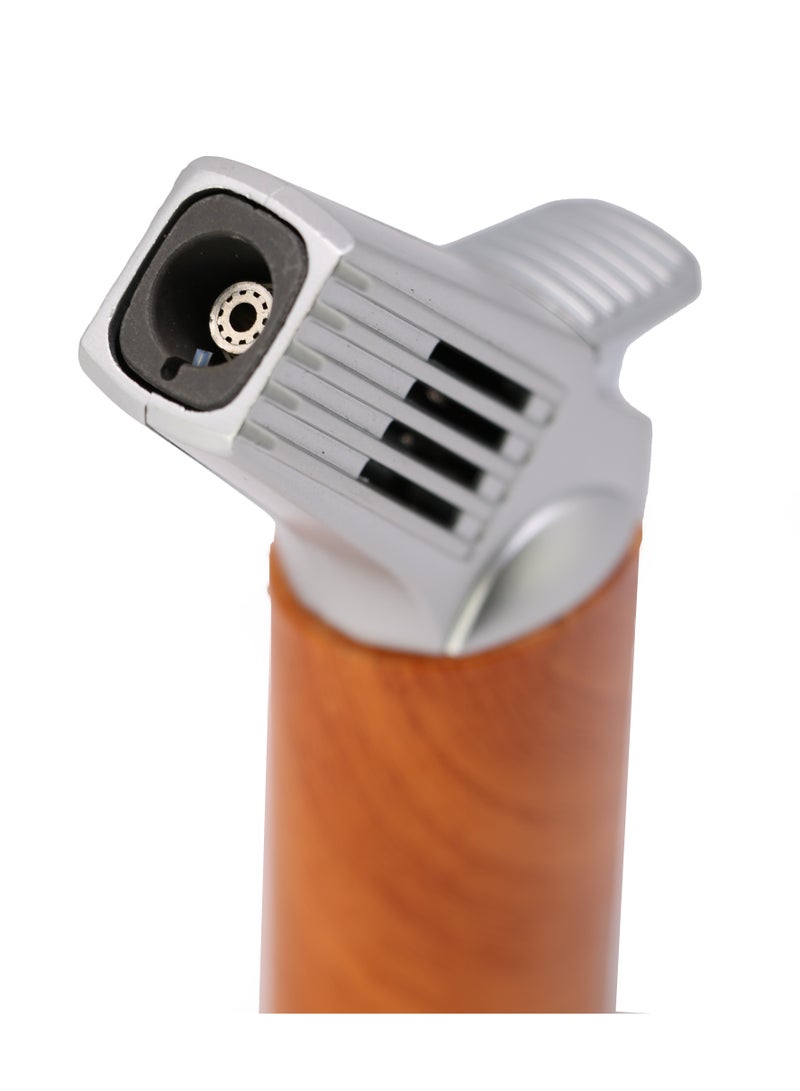 Jobon Torch Lighter with Security Lock Metal Butane Lighter Single Jet Blue Flame Refillable For BBQ and Candle Use - Image 4
