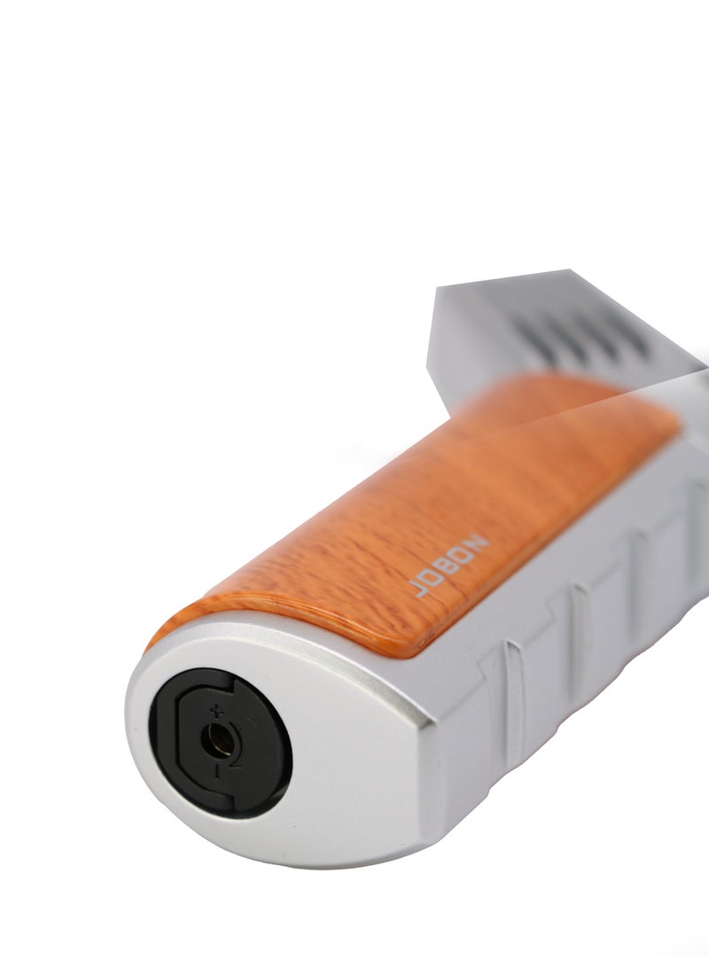 Jobon Torch Lighter with Security Lock Metal Butane Lighter Single Jet Blue Flame Refillable For BBQ and Candle Use - Image 3