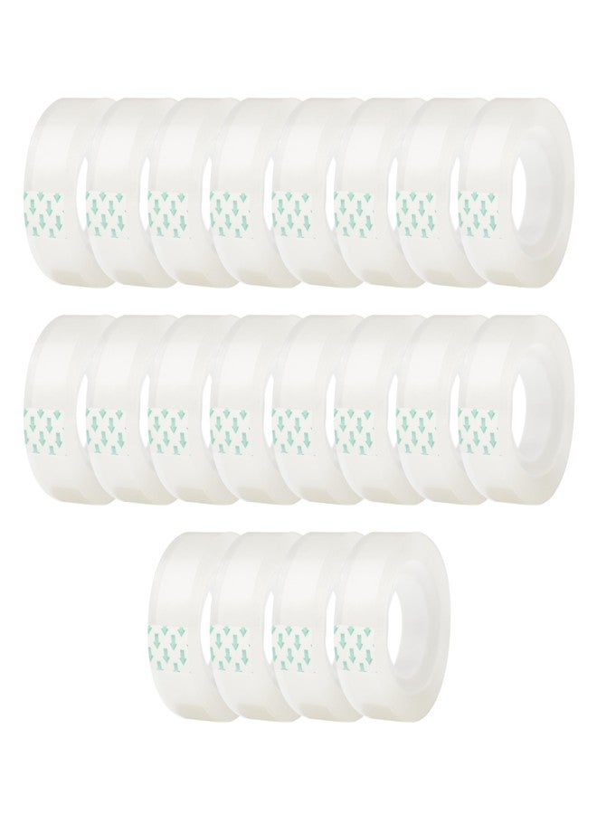 Ykimok 20 Rolls Transparent Clear Tape Refills for Dispenser, Sturdy Tape(Not Easily Tear), 0.7 Inch, 27.3 Yard, Perfect for Office, Home, School - Image 1