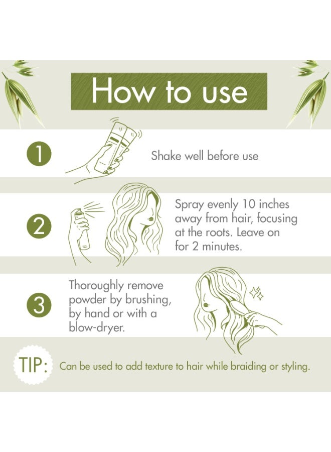 Klorane Klorane Ultra Gentle Dry Shampoo with Oat+ - Gentle Formula - Instantly Revives Hair and Eliminates Odor, Dirt, and Oils - Hypoallergenic & Vegan - Paraben & Sulfate-Free - Image 4