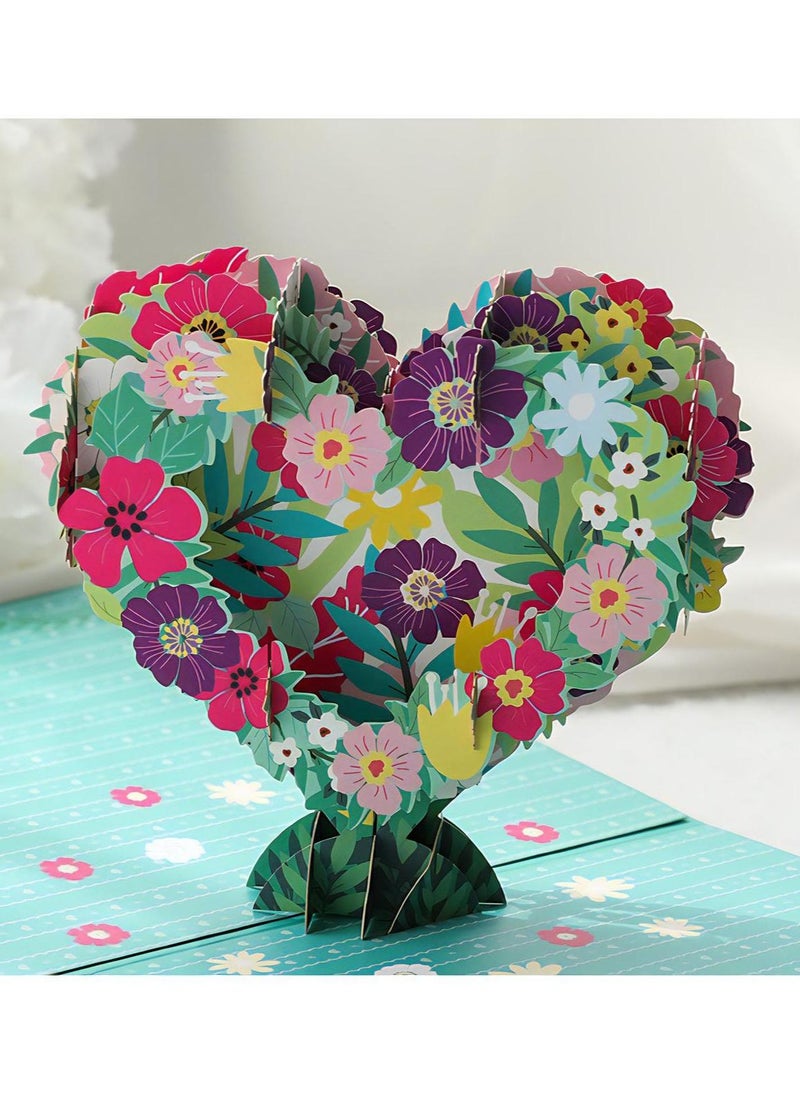 LKTOCAFT Fancy and Elegant Design Greeting Cards for  Gift, 3D Pop Up Card with Envelopes and Thank you Card for Lover,Sturdy and Solid Cardstock for Gift Cards  - Image 2