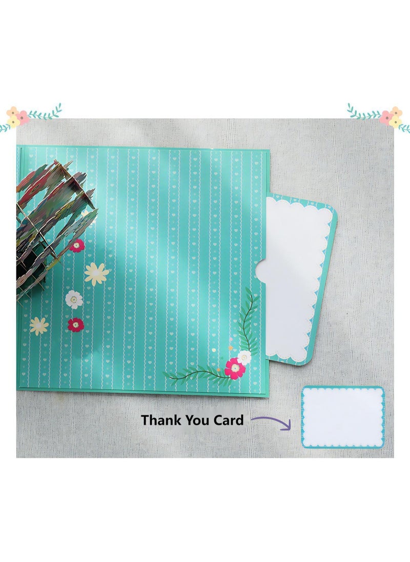 LKTOCAFT Fancy and Elegant Design Greeting Cards for  Gift, 3D Pop Up Card with Envelopes and Thank you Card for Lover,Sturdy and Solid Cardstock for Gift Cards  - Image 5