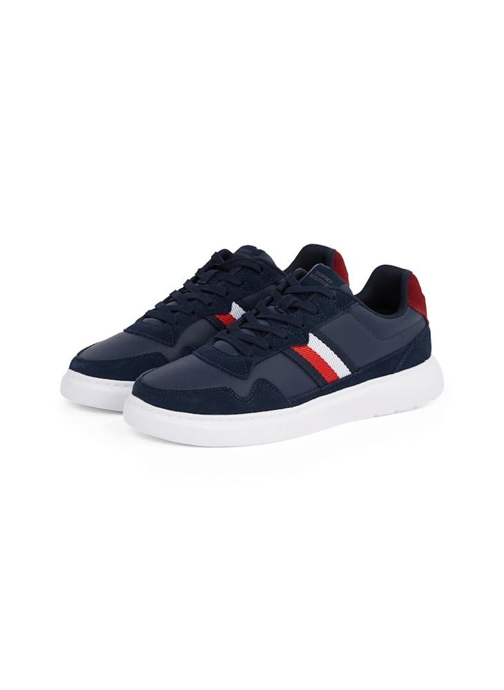 TOMMY HILFIGER Lace Up Low Top Leather Sneakers  - Image 4