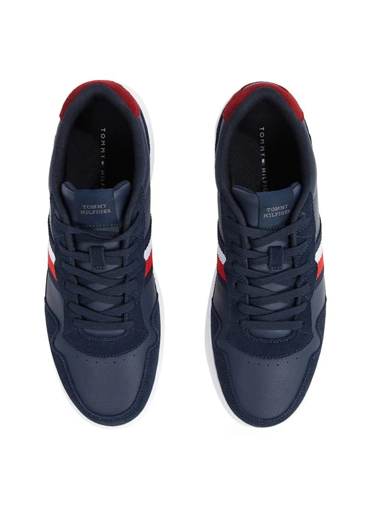 TOMMY HILFIGER Lace Up Low Top Leather Sneakers