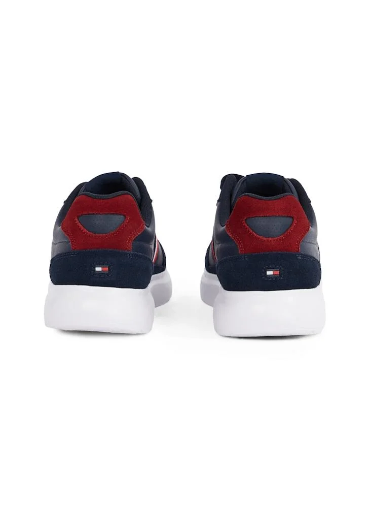 TOMMY HILFIGER Lace Up Low Top Leather Sneakers
